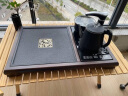 瓷牌茗茶具（cipaiming teaset）功夫茶具茶盘茶台烧水壶一体式家用自动上水实木托盘 《汉韵年年有鱼》四合一黑电热炉 晒单实拍图