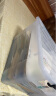 禧天龙塑料衣物收纳箱书籍储物箱65L 透明  1个装 不带轮 实拍图