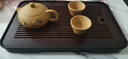 茶域 宜兴紫砂西施纯全原矿手工单壶段泥泡红茶壶小青柑功夫茶具套装 泥绘扁乳230cc【黄金段泥】 230ml 实拍图