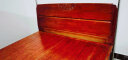 初屋 床 实木床1.8米双人床现代中式卧室橡胶木婚床 海棠色 单床 框架床(1800mm*2000mm) 实拍图