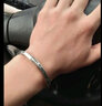 蔓笙莫比乌斯环手镯男潮流韩版嘻哈开口镀钛钢学生手环霸气手饰品送男 实拍图
