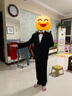 鼎玛仕儿童西服套装男童小西装花童礼服韩版中大童主持人男孩钢琴演出服 黑色5件套:2件套+衬衫+领结+领带 155 码 身高150-155cm 重81-85斤 实拍图