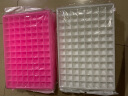 欧品缘 60格120格方块冰格 制冰模冰箱冰块盒制冰盒小做冰格的格子家用制作冻冰块模具冰粒盒子 126格-蓝色 晒单实拍图