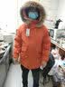 雅鹿羽绒服男女同款新款貉子毛领情侣装加厚保暖派克服保暖防寒外套NR 橘红色-男 3XL /190 实拍图