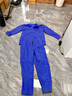 锦万泽 夏季工作服男女夏装薄款长袖套装工人劳保服车间工厂服定制 蓝色夏季长袖套装 001 2XL (180) 实拍图