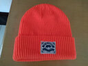 慕衣宾士日系毛线帽子男韩版保暖冷帽秋冬季情侣针织帽女帽子男冬女学生潮 亮橘色 高弹力（男女可戴） 实拍图