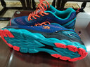 骆驼飞线运动鞋情侣越野跑步鞋女鞋耐磨透气减震运动男鞋 CSS2210032，靛蓝色，男 43 实拍图