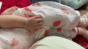 舒贝怡2件装儿童短裤女童男童夏季宝宝大PP裤子纯棉七分裤星空黄80CM 实拍图