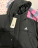 adidas 530蓬长款保暖连帽鸭绒羽绒服男女同款冬季阿迪达斯轻运动 黑色 M 实拍图