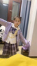 丹鸟王女童春秋连衣裙2025新款洋气儿童春装jk套装小女孩库洛米衣服裙子 紫色库洛米长袖开衫3件套 120 实拍图