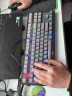 腹灵MK870 蓝牙/2.4G/有线三模客制化机械键盘侧刻键盘全键热插拔DIY定制键盘RGB灯光黑莓/紫气东来 三模无线-黑曜石套件-墨影侧刻键帽 冰川青轴 实拍图
