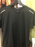 罗蒙（ROMON）短袖T恤男士夏季休闲冰丝薄款透气打底衫男698 黑色 2XL 实拍图