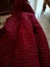 俞兆林（YUZHAOLIN）中老年女装妈妈冬装棉服棉衣夹棉格子外套大码女装老年人衣服棉袄 红色 XL （建议90-100斤） 实拍图