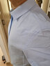 啄木鸟白衬衫男士长袖新款春秋职业上班免烫衬衣服黑色通勤休闲商务正装 10756/CS8066白色+蓝色 2XL 实拍图