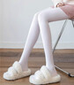 JIOESC白丝奶白色丝袜纯欲风成人女舞蹈袜日系萝莉学生jk薄连体打底裤袜 白色 天鹅绒面料100D 实拍图