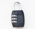 欣沁 密码锁 箱包密码锁 防盗 旅行箱包/电脑双肩背包金属小挂锁 黑色 实拍图