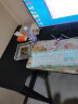 蔓斯菲尔 转角电脑桌电竞电脑桌台式家用转角书桌书架组合办公桌写字台 碳纤维色左款120x80+置物架70CM L型宽大桌面 实拍图