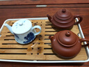 京德 景德镇陶瓷茶壶手绘青花功夫茶具带把纯手工绘画茶壶 青花山水帆影壶 150ml 实拍图