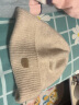 玖慕（JIUMU）纯羊绒帽子女秋冬季保暖毛线帽月子帽女士针织帽冬天防寒帽 MR016 燕麦色 实拍图
