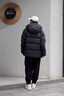 高梵王星越同款黑金鹅绒服机能4.0五格2024年新款男女同款短款羽绒服 高定骑士黑 S 实拍图