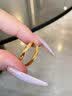 中国黄金（CHINA GOLD）黄金戒指男女足金莫比乌斯托帕石情侣对戒情人节生日礼物送男女友 【只为你闪亮】莫比乌斯【女戒】约1.5g+品牌礼盒 实拍图