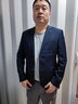 罗蒙含羊毛西服套装男士修身职业正装男士西装套装商务结婚礼服男装 实拍图