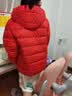 亚瑟士【安心羽绒】亚瑟士童装男女中大儿童连帽轻薄羽绒服【赠收纳袋】 0601红色 清洁度1000-白鸭绒 150 cm 充绒量88.5g 实拍图