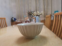 九土手工粗陶餐具碗盘子套装家用创意复古陶瓷餐碗鱼盘加大汤碗面碗 大号碗 实拍图
