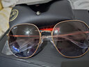 雷朋（RayBan）墨镜太阳眼镜金属镜框男女款太阳镜大框显脸小开车镜0RB3680D礼物 9202I8玫瑰金框渐变紫罗粉色镜片 实拍图