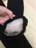虎迹加绒收口运动裤女冬季羊羔绒加厚休闲裤跑步锻炼保暖运动长裤 黑色（字母款） M 实拍图