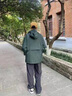 寄风裤子男休闲裤男潮牌黑色宽松运动长裤灯芯大码直筒裤学生阔腿男裤 灰色 XL 实拍图