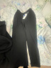 娅丽达（YERAD）窄版阔腿裤女2024新款夏季薄款休闲裤西装裤垂感直筒 黑色(A0) 28码(2尺1) 晒单实拍图