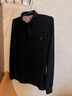 与狼共舞【高级感】长袖T恤男士2025秋季新款纯棉刺绣中青年POLO衫男6541 黑色001 S /165 实拍图