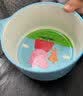 五和（WUHE）辅食碗儿童餐具宝宝吃饭碗卡通带手柄婴幼儿碗耐树脂食品级防烫 小恐龙单柄碗400ML+勺子 实拍图