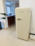 哈士奇HCK复古冰箱冷藏冷冻单门厨房家用办公室一级能耗小型冰箱BC-130GGA 281L 浅黄色 实拍图