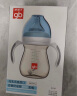 好孩子（gb）PPSU婴儿奶瓶宽口径奶瓶带手柄吸管小饿魔系列300ml蓝色 6个月+ 实拍图
