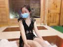 柯帛（KEBO）连体泳衣女 黑色蕾丝钢托聚拢性感遮肚显瘦平角裙式度假温泉泳衣 2067-黑色 L（102-115斤） 实拍图