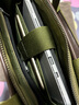 LEWHISPER LIFESTYLE都市通勤系列Cordura尼龙小号商务竖款托特包手提单肩斜挎13英寸 军绿色 小号32*27*10cm 实拍图