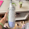 逗趣家便携运动水杯壶喷雾水杯可降温保冷壶男女学生军训大容量吸管杯子 青草绿 实拍图