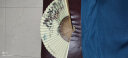臻臻上品（zhenzhenshangpin）扇子折扇男中国风礼品古典复古风手工艺品双面黑白定制定做印字 8寸宣纸扇《松山访友图》 实拍图