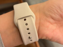 图登适用苹果手表表带apple watch9硅胶iwatchSE/7/8运动表带男女潮流 经典-粉砂色 42/44/45/49mm（标准码） 实拍图