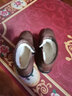 意尔康妈妈棉鞋加绒保暖中老年真皮舒适魔术贴短靴 14723W棕色39 实拍图