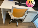美宜德曼电脑桌 1.2米右三抽简约办公台式职员桌家用学习写字桌子 白色 实拍图