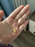 中国黄金（CHINA GOLD）小金条黄金吊坠女款足金暴富小金砖项链情人节生日礼物送女友老婆 【今/次日达】小金砖吊坠【配S925链】约0.3g 实拍图
