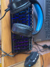 前行者GX30Z真机械手感游戏键盘鼠标套装有线静音薄膜键鼠台式电脑网吧笔记本办公背光USB外接外设 黑色彩虹背光键盘+YX110游戏鼠标+耳机 实拍图