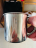 onlycook304不锈钢儿童水杯幼儿园口杯带手柄牛奶杯子带盖子单层 小号不带盖/单个 240ml 实拍图