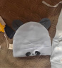 十月结晶婴儿帽子春秋新生儿胎帽护囟门夏季薄款 夹棉蓝色熊猫（0-6个月） 实拍图