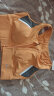 薏凡特（YVETTE）高强度前拉链运动内衣时尚撞色运动跑步健身运动文胸女E100732C19 21E浅橙色 XL(85A-85D) 晒单实拍图