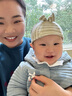 韩贝蓓婴儿帽子宝宝凉帽新生儿纯棉纱布胎帽夏季儿童卤门薄款空顶帽 C60 (3条装)M码 实拍图