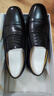 强人商务正装鞋男际华3515品质头层牛皮单皮鞋 套脚三接头皮鞋 黑 39 实拍图